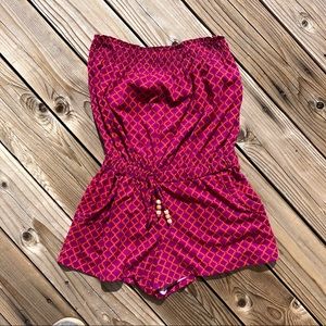 Women’s Printed Romper with Pockets